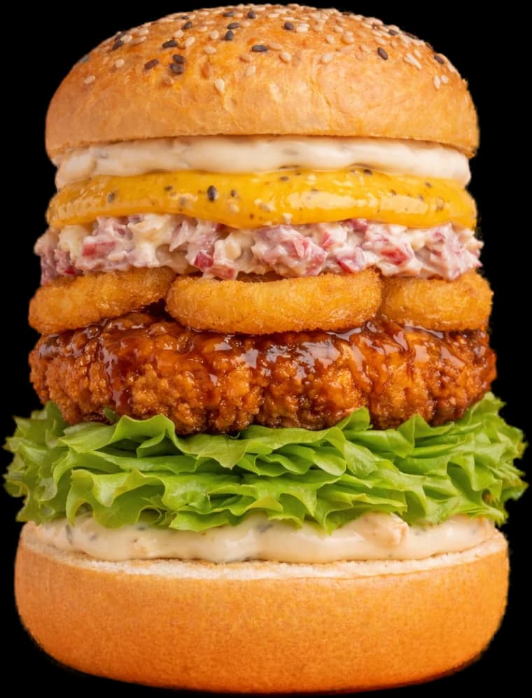 Sándwich estrella Sí, Acepto — pollo crujiente en pan Not Martins